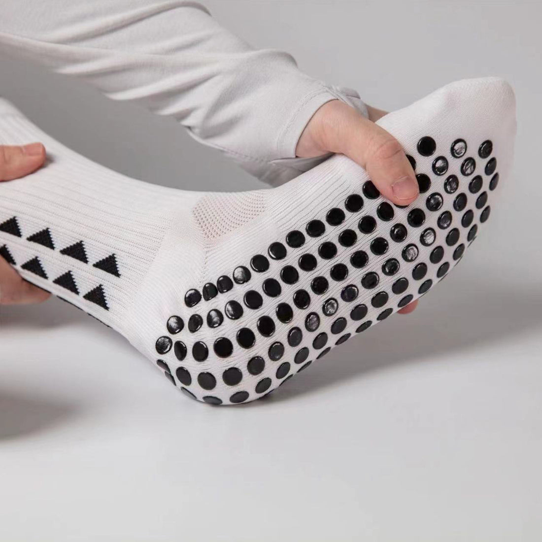 Footballier™ – Chaussettes de sport antidérapantes mi-mollet