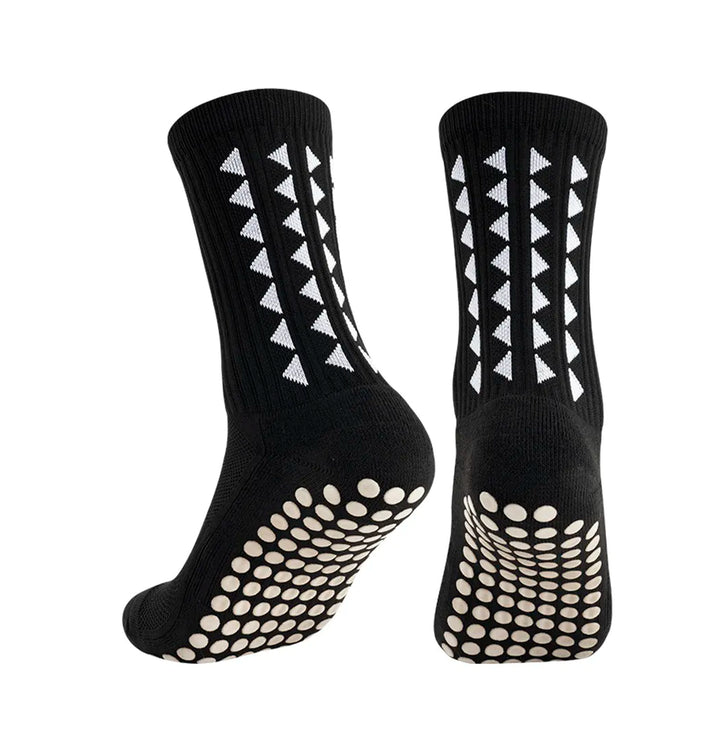 Footballier™ – Chaussettes de sport antidérapantes mi-mollet