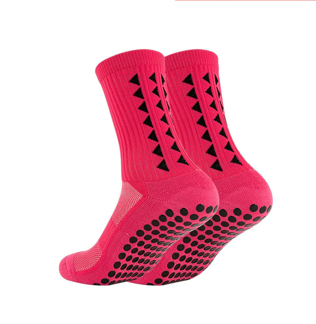 Footballier™ – Chaussettes de sport antidérapantes mi-mollet
