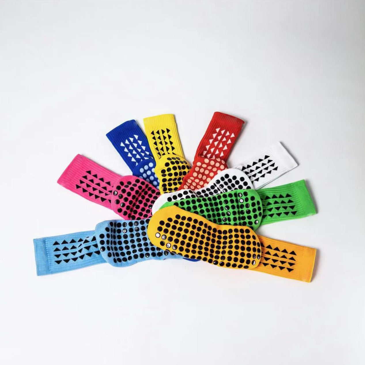 Footballier™ – Chaussettes de sport antidérapantes mi-mollet