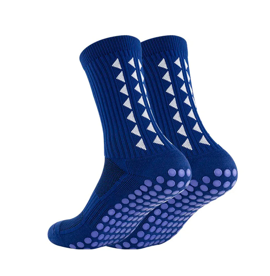 Footballier™ – Chaussettes de sport antidérapantes mi-mollet