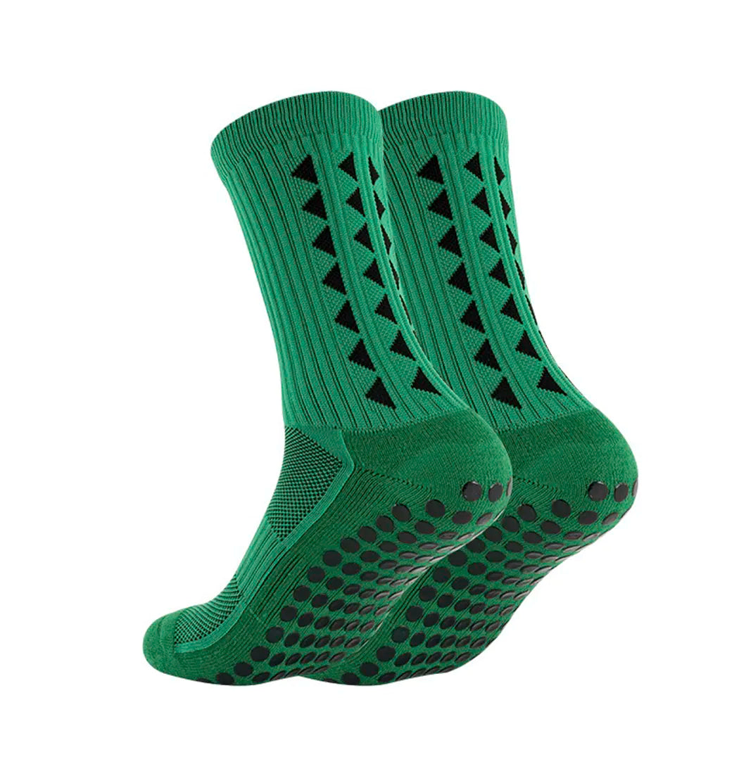 Footballier™ – Chaussettes de sport antidérapantes mi-mollet