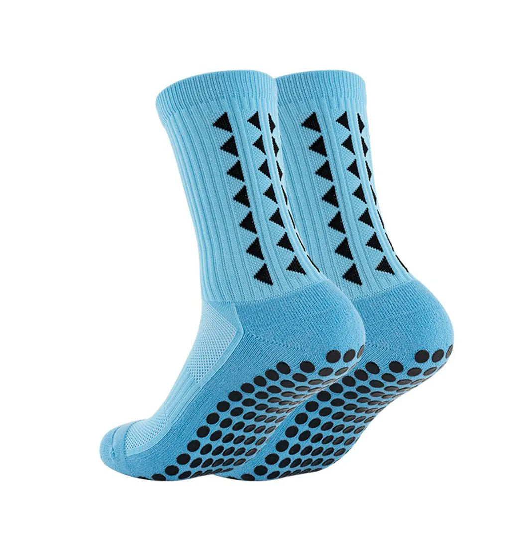 Footballier™ – Chaussettes de sport antidérapantes mi-mollet