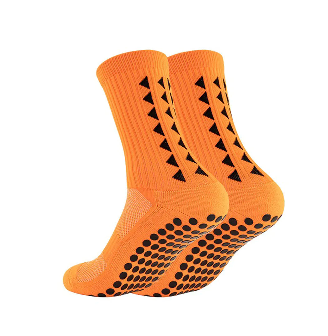 Footballier™ – Chaussettes de sport antidérapantes mi-mollet