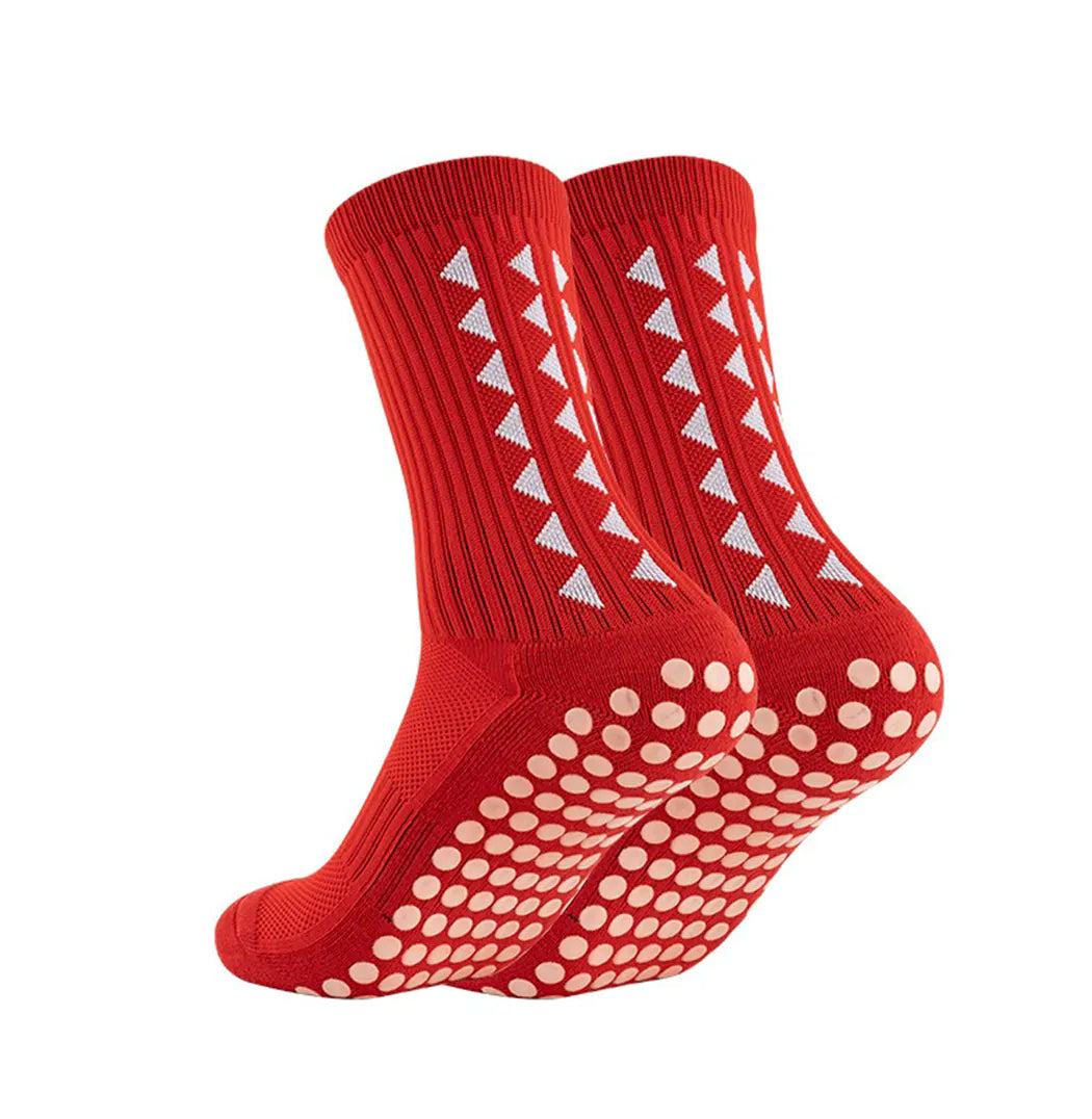 Footballier™ – Chaussettes de sport antidérapantes mi-mollet
