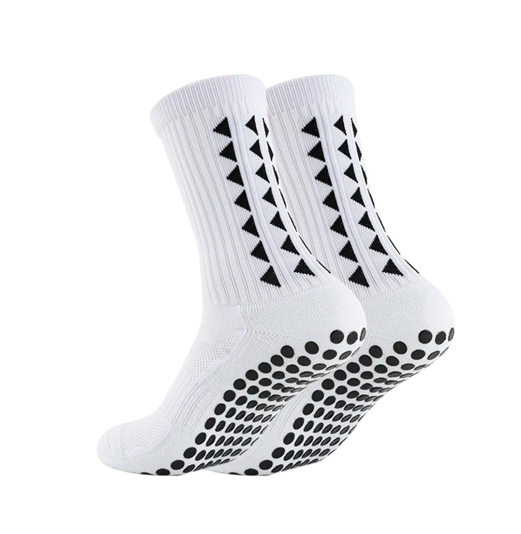 Footballier™ – Chaussettes de sport antidérapantes mi-mollet