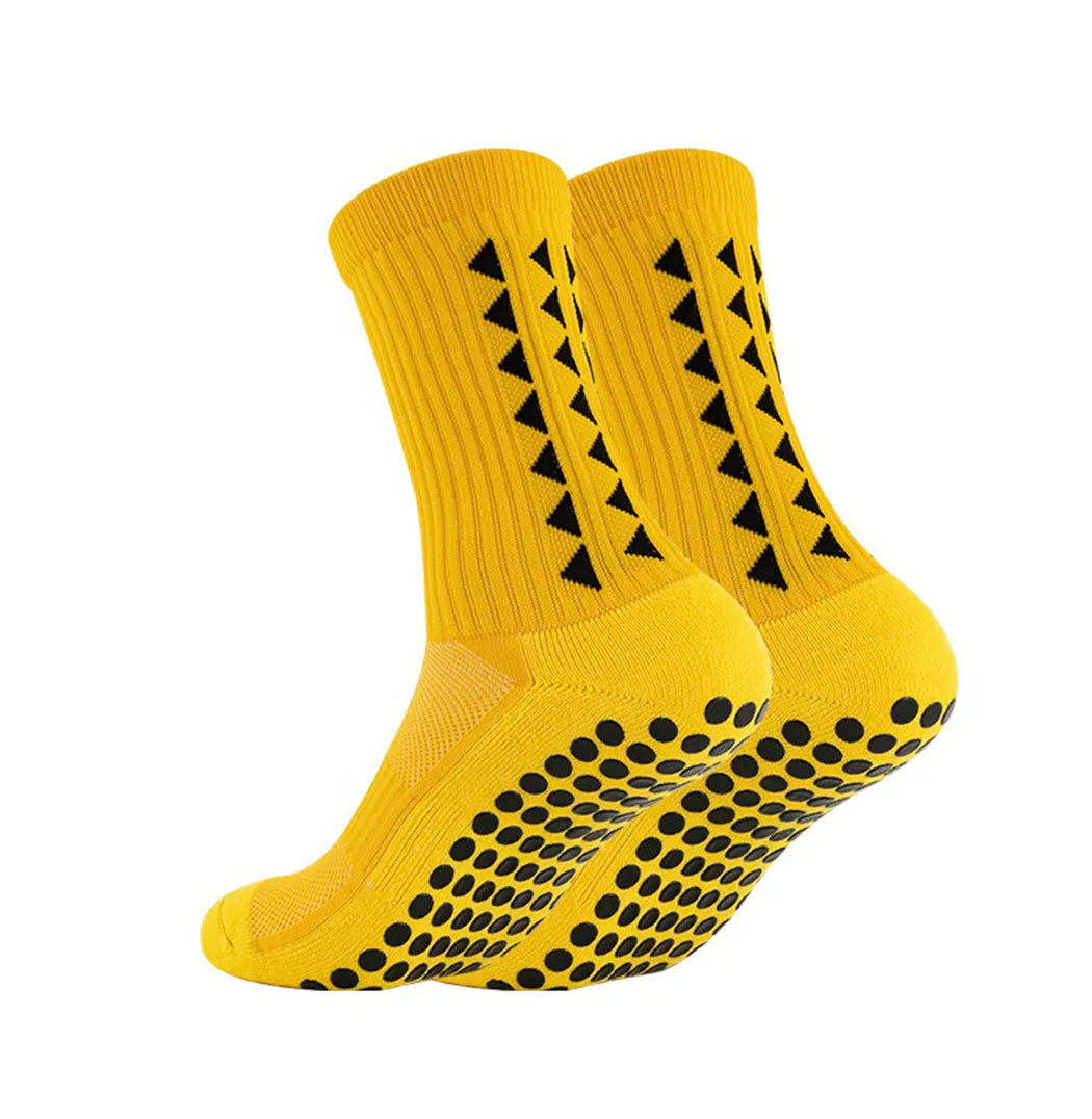 Footballier™ – Chaussettes de sport antidérapantes mi-mollet